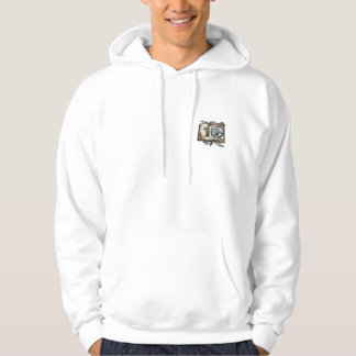 Sweat - shirt à capuche d'insigne de dix ans