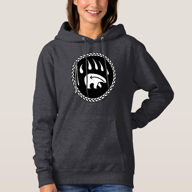 Sweat - shirt à capuche d'ours Veste femme Tribal  (Devant)