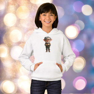 Sweat - shirt à capuche du chef Noël Elf Girl