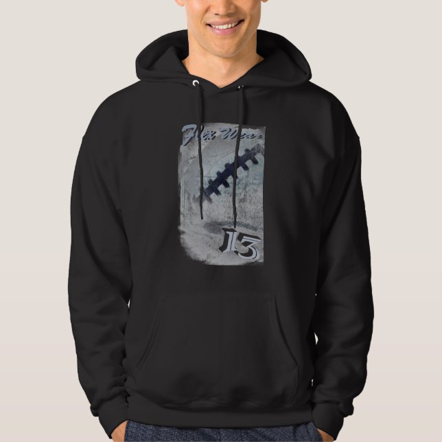 Sweat - shirt à capuche du football de câble (Devant)
