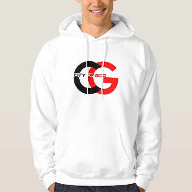 Sweat - shirt à capuche du logo de la Ville de Die (Devant)