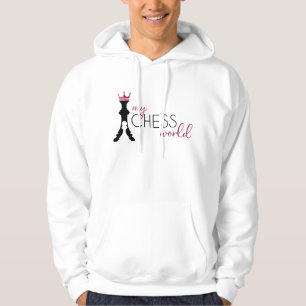 Sweat - shirt à capuche du monde des échecs fémini