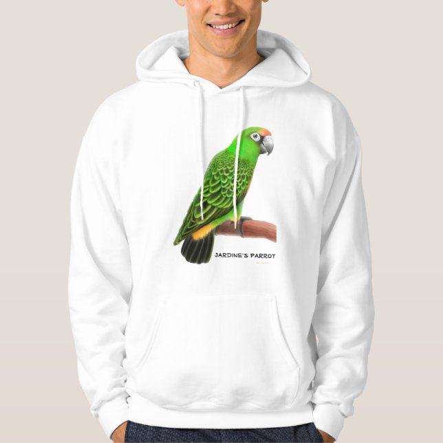 Sweat - shirt à capuche du perroquet de Jardine (Devant)