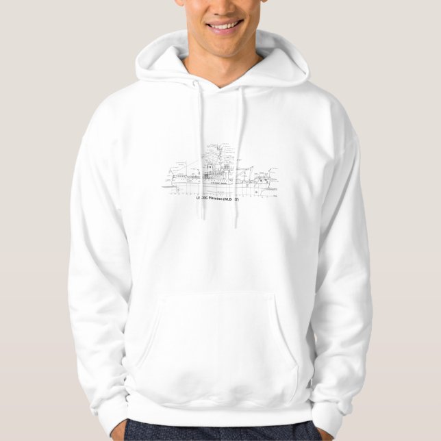 Sweat - shirt à capuche d'USCGC Planetree WLB-307 (Devant)