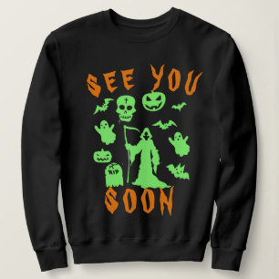 Sweat - shirt à capuche éffrayant Grim Reaper   Sw