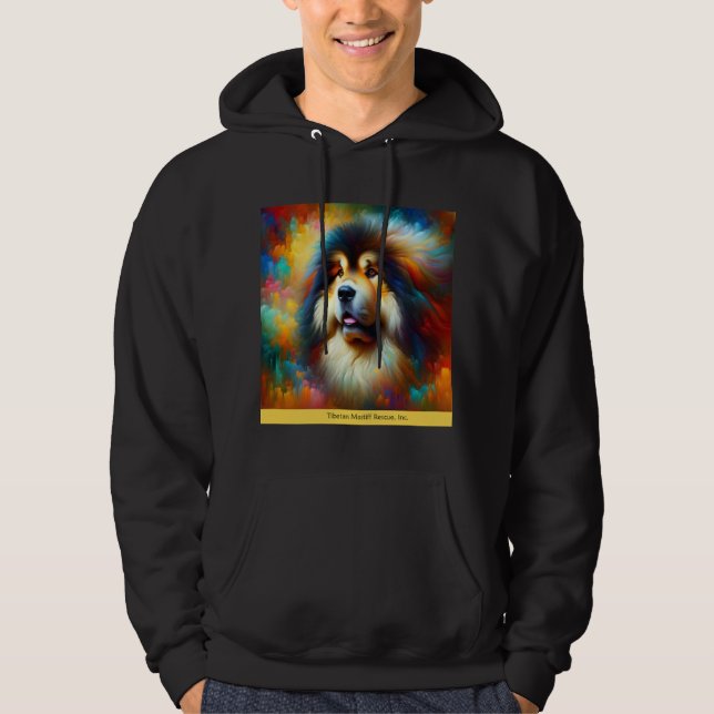Sweat - shirt à capuche en chef Tibétain Mastiff (Devant)