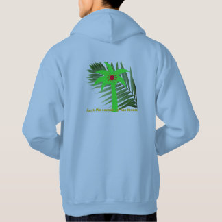 sweat - shirt à capuche en feuille de palme