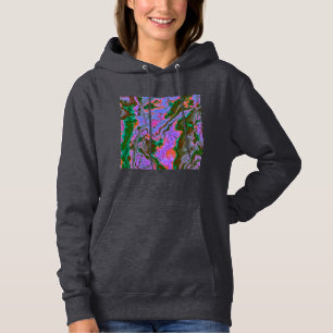 Sweat - shirt à capuche en marbre aigre