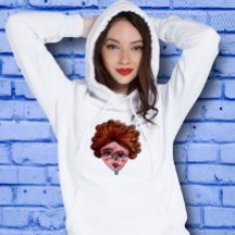 Sweat - shirt à capuche féminine (femme lunatique 