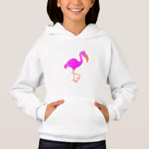 Sweat - shirt à capuche Flamant rose rose