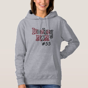 Sweat - shirt à capuche FLEECE FEMME "Hockey Mom" 