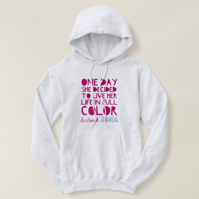Sweat - shirt à capuche HWJ un jour (Design devant)