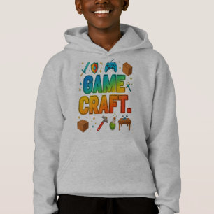 Sweat - shirt à capuche Jeu Craft Retro Gamer