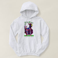 Sweat - shirt à capuche libre de coq de gamme