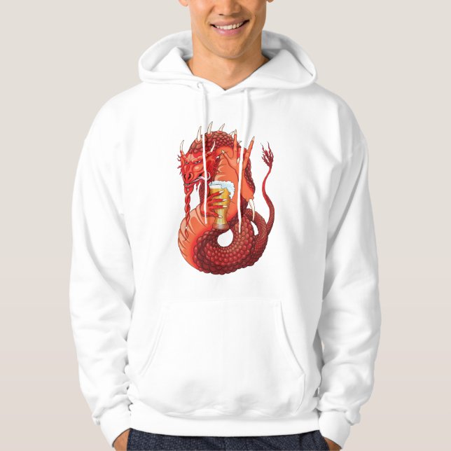 Sweat - shirt à capuche masculin de Dragon Boire d (Devant)