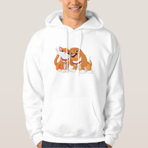 Sweat - shirt à capuche Mignonne Chien Et Cat Mens