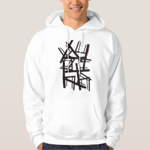 Sweat - shirt à capuche motif imprimé à l'écran