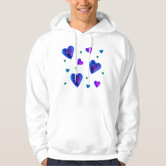 Sweat - shirt à capuche Neon Hearts