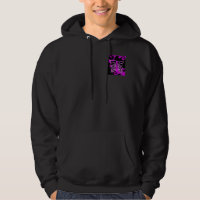 Sweat - shirt à capuche noir de la fermeture