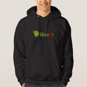 Sweat - shirt à capuche noir iDo Android