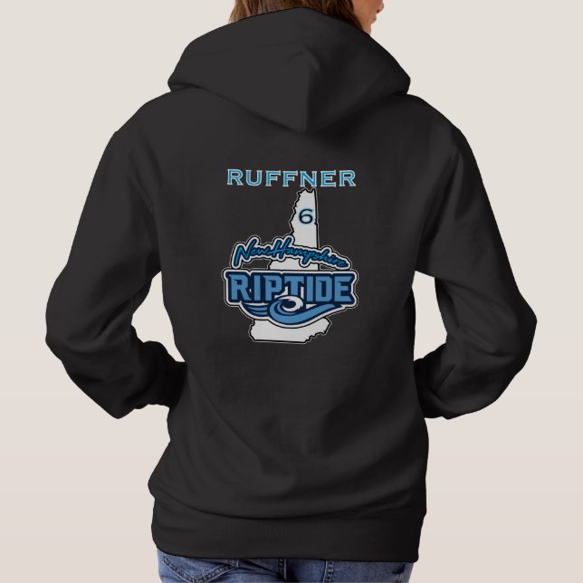 Sweat - shirt à capuche noire pour femmes (Dos)