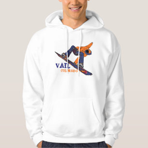 Sweat - shirt à capuche orange bleu de types de