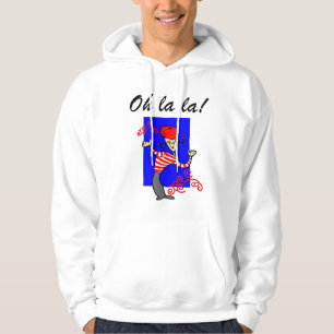 Sweat - shirt à capuche parisien de La de La de