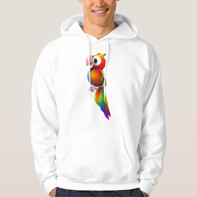 Sweat - shirt à capuche Parrot Mens (Devant)