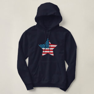 Sweat - shirt à capuche patriotique féminine