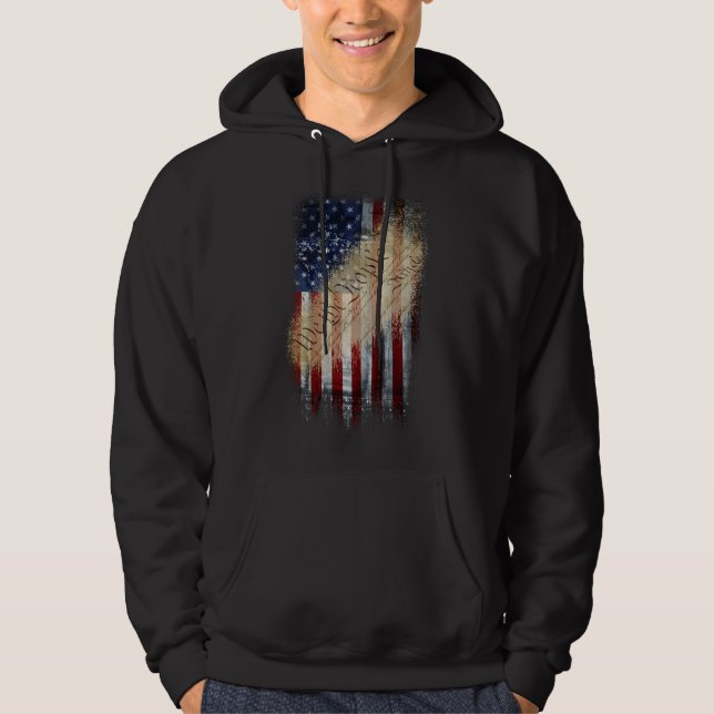 Sweat - shirt à capuche patriotique nous le (Devant)