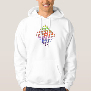 Sweat - shirt à capuche pointillé par arc-en-cie