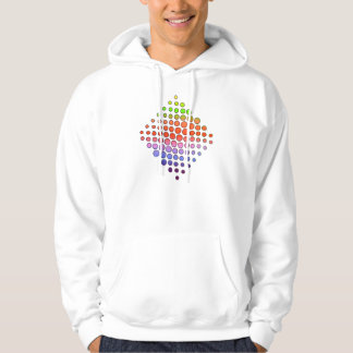 Sweat - shirt à capuche pointillé par arc-en-ciel