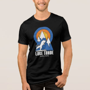 Sweat - shirt à capuche Retro Lake Tahoe Ski White