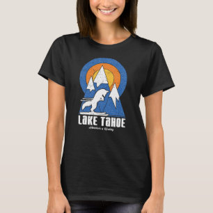 Sweat - shirt à capuche Retro Lake Tahoe Ski White