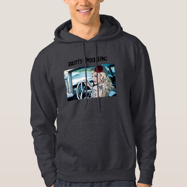 Sweat - shirt à capuche saki chamois de Pontiac (Devant)