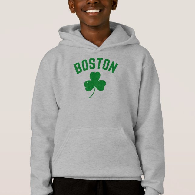 Sweat - shirt à capuche Shamrock de Boston Green L (Devant)