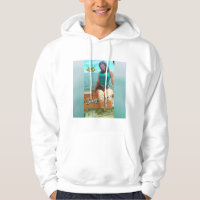 Sweat - shirt à capuche sinueux de dénoyauteur
