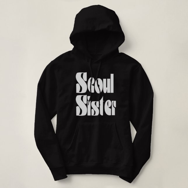 Sweat - shirt à capuche soeur de Séoul (Design devant)