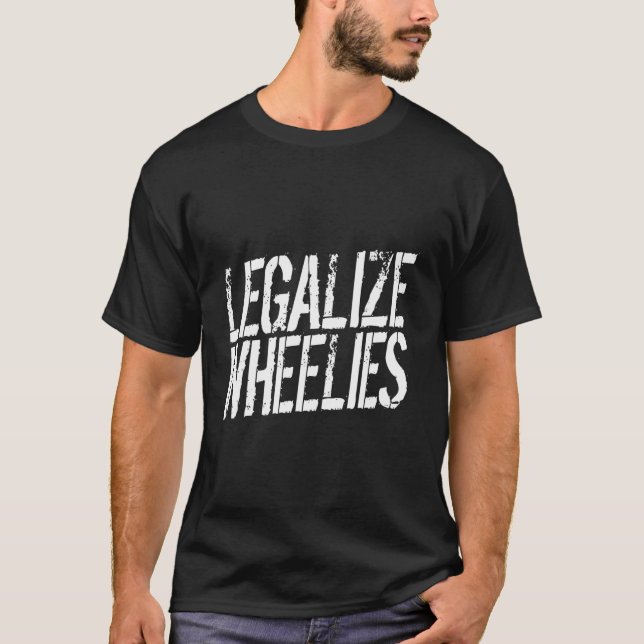 Sweat - shirt à capuche Stunt Wheelie Motorbike Vé (Devant)