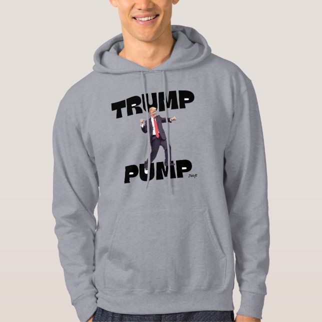 sweat - shirt à capuche "Trump Pump" (Devant)