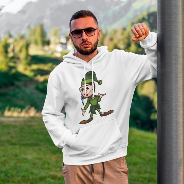 Sweat - shirt à capuche vert nain (Créateur téléchargé)