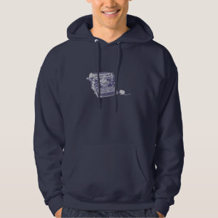 Sweat - shirt à capuche vintage de clavier et de