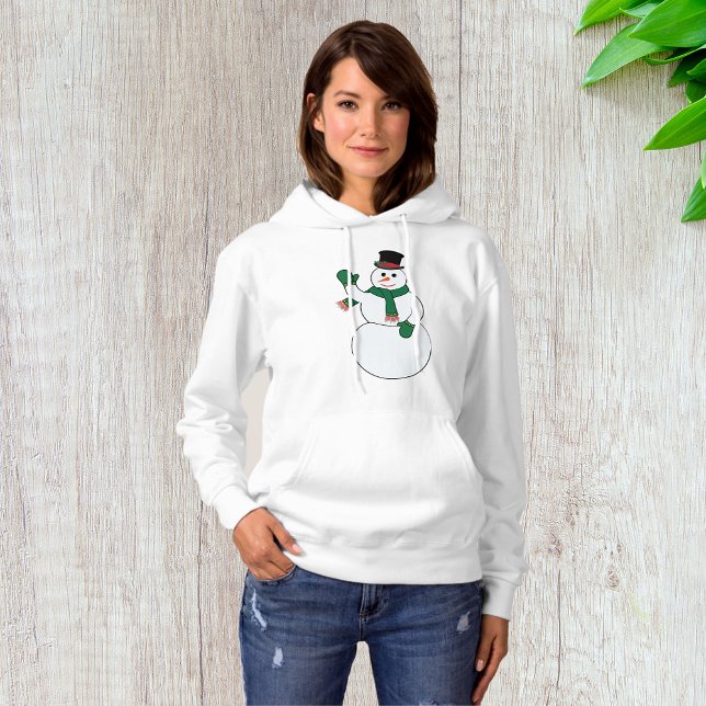 Sweat - shirt à capuche Waving Snowman (Créateur téléchargé)
