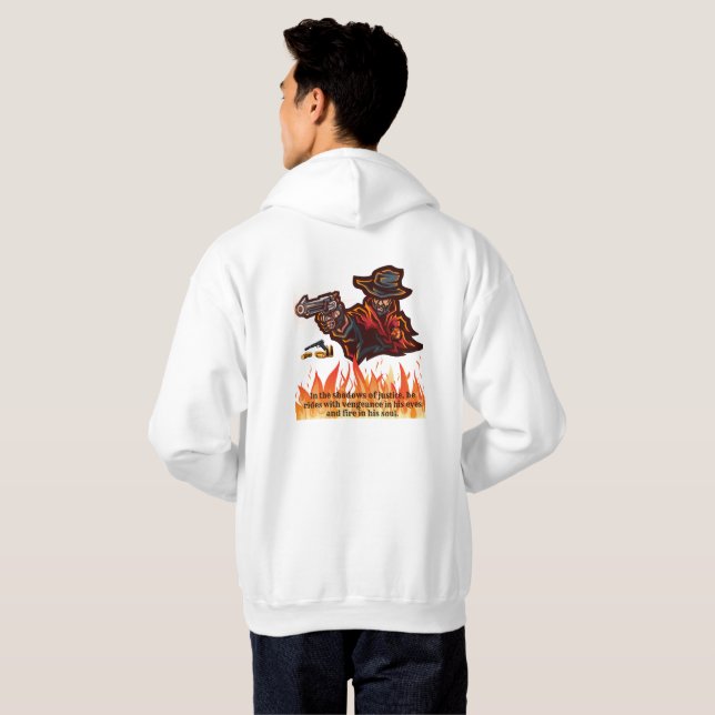 Sweat - shirt à capuche Wild West Outlaw (Dos entier)