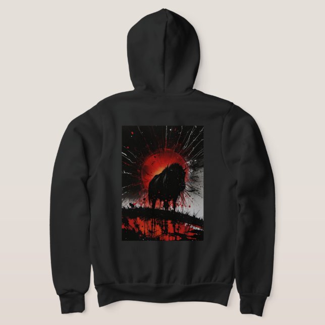 Sweat - shirt à capuche Zip complet Bull (Couchage Retour)