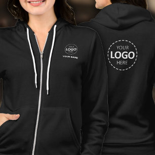 Sweat - shirt à capuche zip complet - Logo avant e