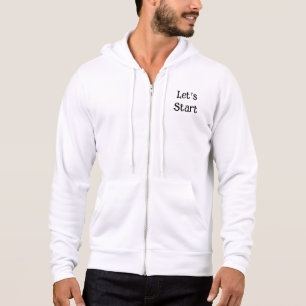 sweat - shirt à capuche zip complet pour hommes