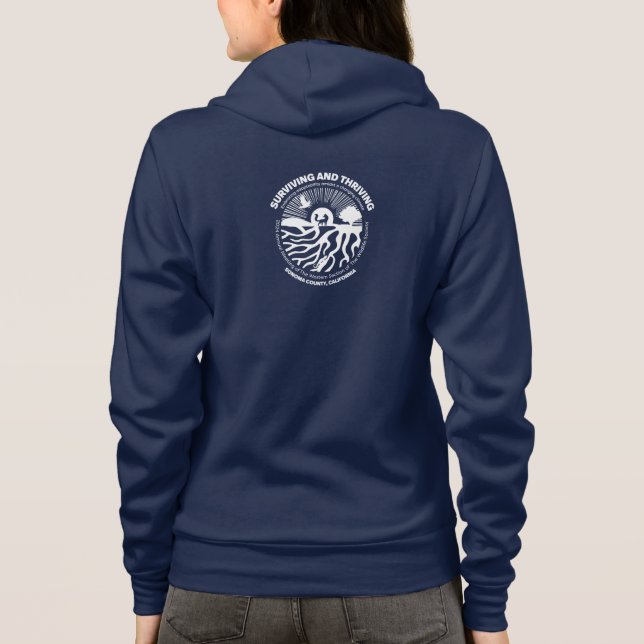 sweat - shirt à capuche zip du TWS West Snake Symp (Dos)