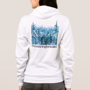 sweat - shirt à capuche Zip-Up de la scène d'hiver