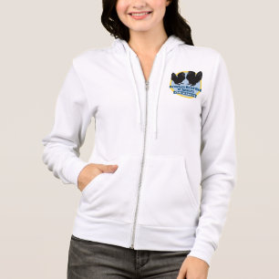 Sweat - shirt à capuche Zip-up femme avec logo cou